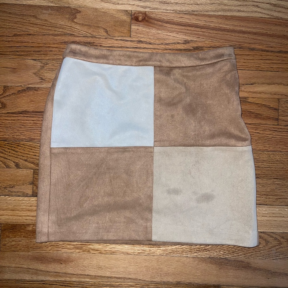 THML Cream Mini Pencil Skirt Casual